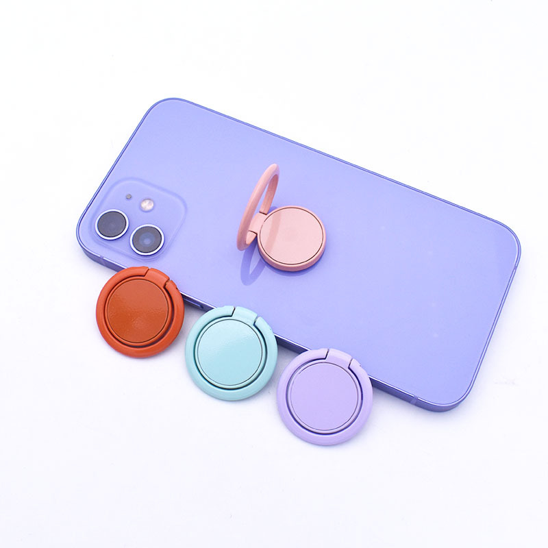 Desk Setup Apple - Ultra-Thin Round Phone Finger Ring Holder