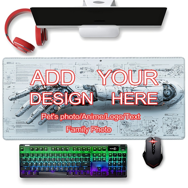Rubber Mat Desk - DIY Custom XXL Gaming Mousepad Custom