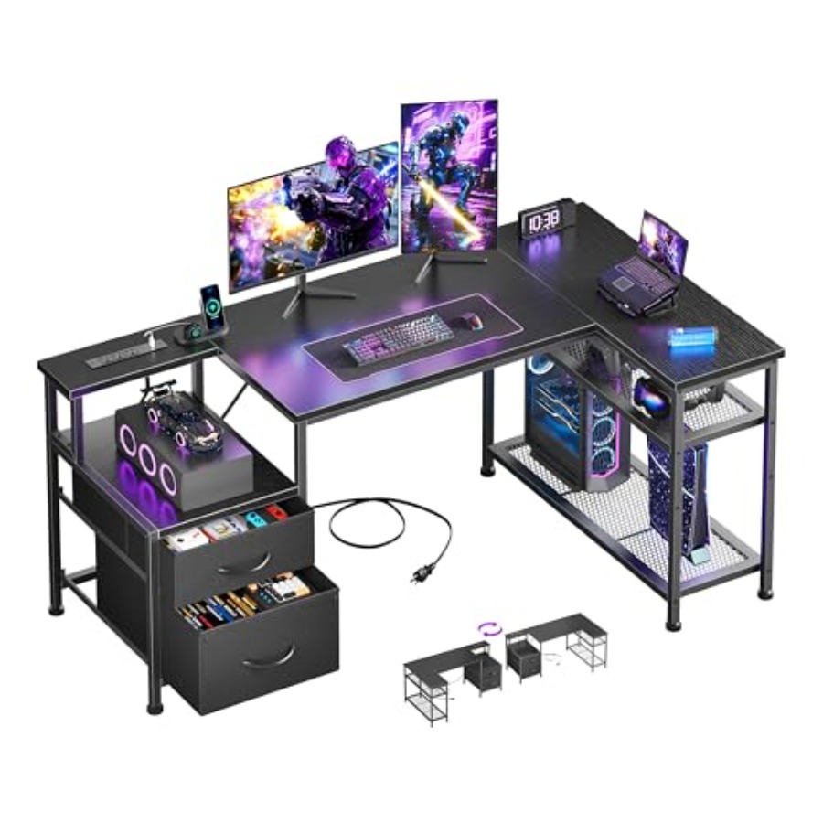 Desk Setup L Shaped - 49 Inch L Shaped Gaming Desk