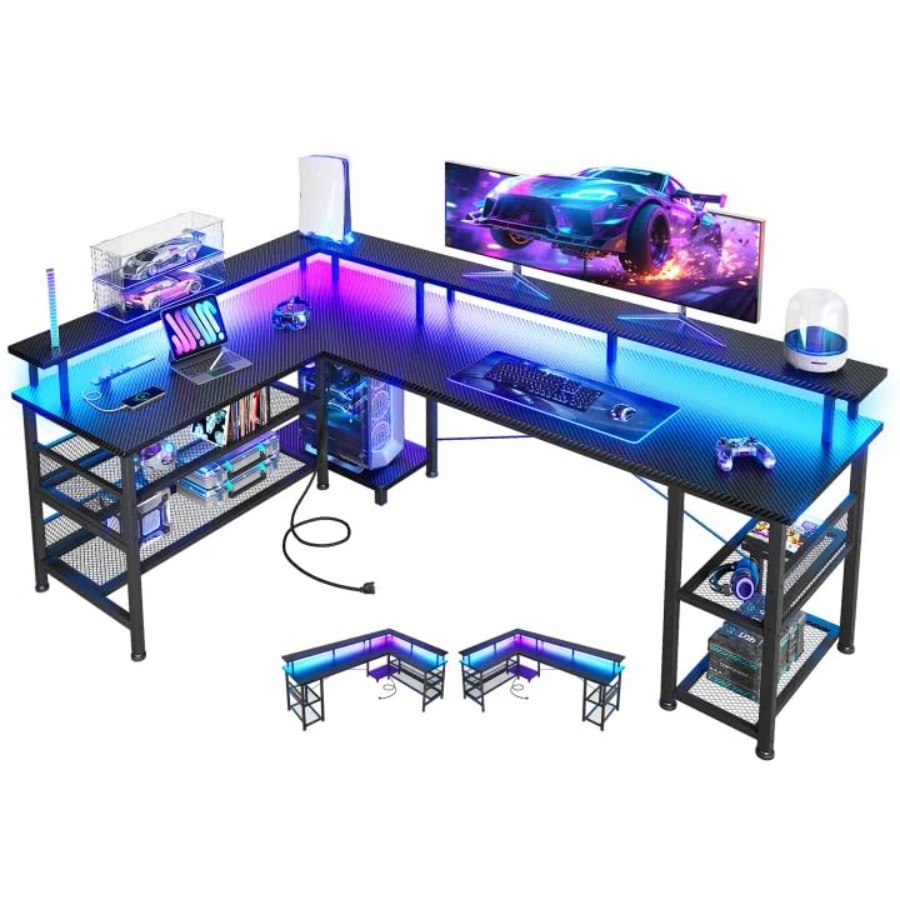 Desk Setup L Shaped - 66 Large L Shaped Gaming Desk
