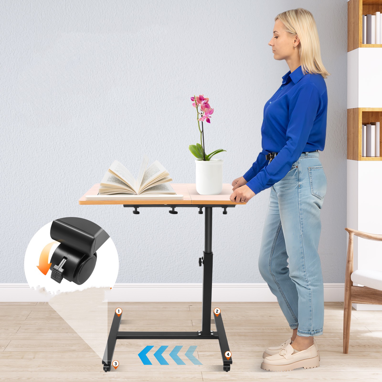 Mobile Laptop Table Adjustable - đánh giá và giá Desk Setup Maker