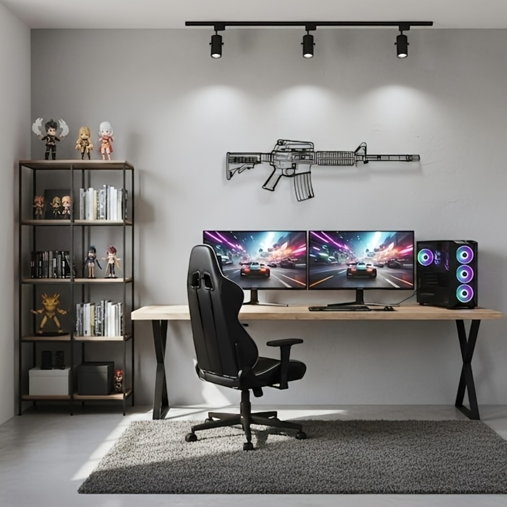 CIFbuy M4 Rifle AR15 Gun Silho - đánh giá và giá Rubber Mat Desk