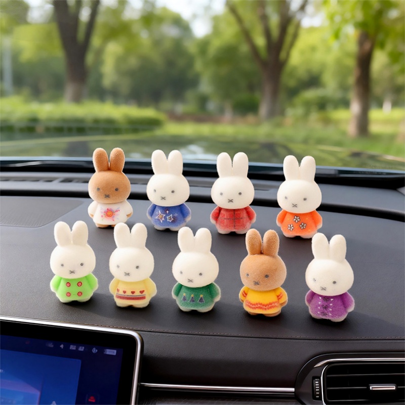Kawaii Flocking Miffy Rabbit S - đánh giá và giá Desk Setup Shelves