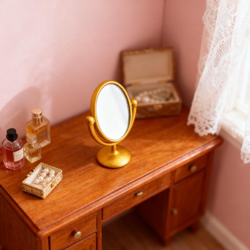 1Pcs Miniature Retro Mirror Dr - đánh giá và giá Desk Setup Vintage