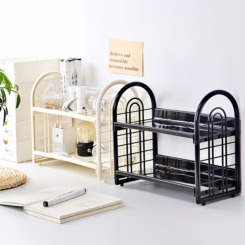 1pc Double Layer Multi-Functio - đánh giá và giá Desk Setup Shelves