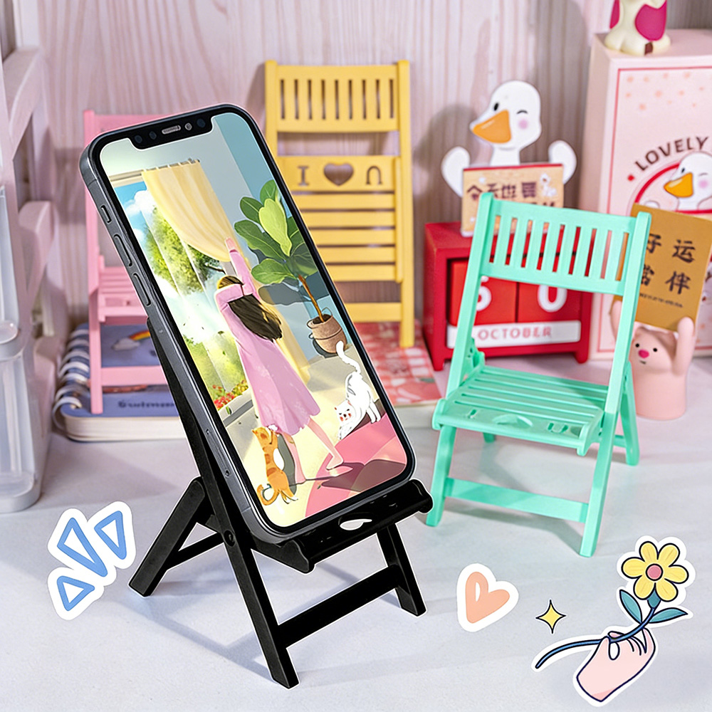 Mini Folding Chair Phone Stand - đánh giá và giá Desk Setup Options