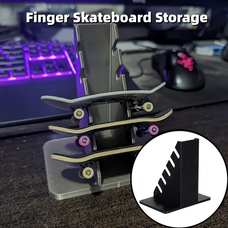 1PCS Finger Skateboard Display - đánh giá và giá Desk Setup Shelves