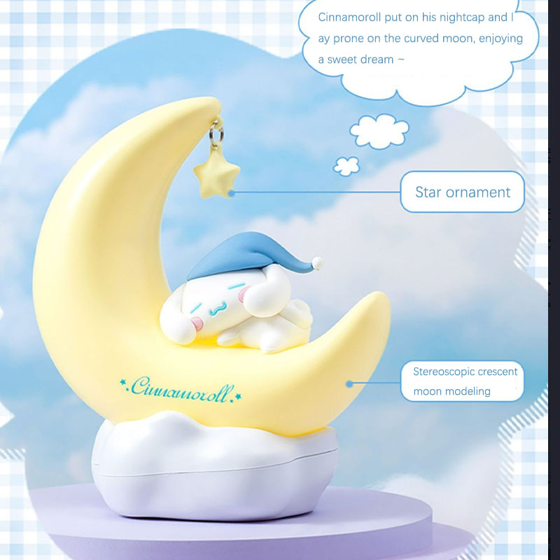 Cinnamoroll Moon Dream LED Nig - đánh giá và giá Desk Setup Shelves