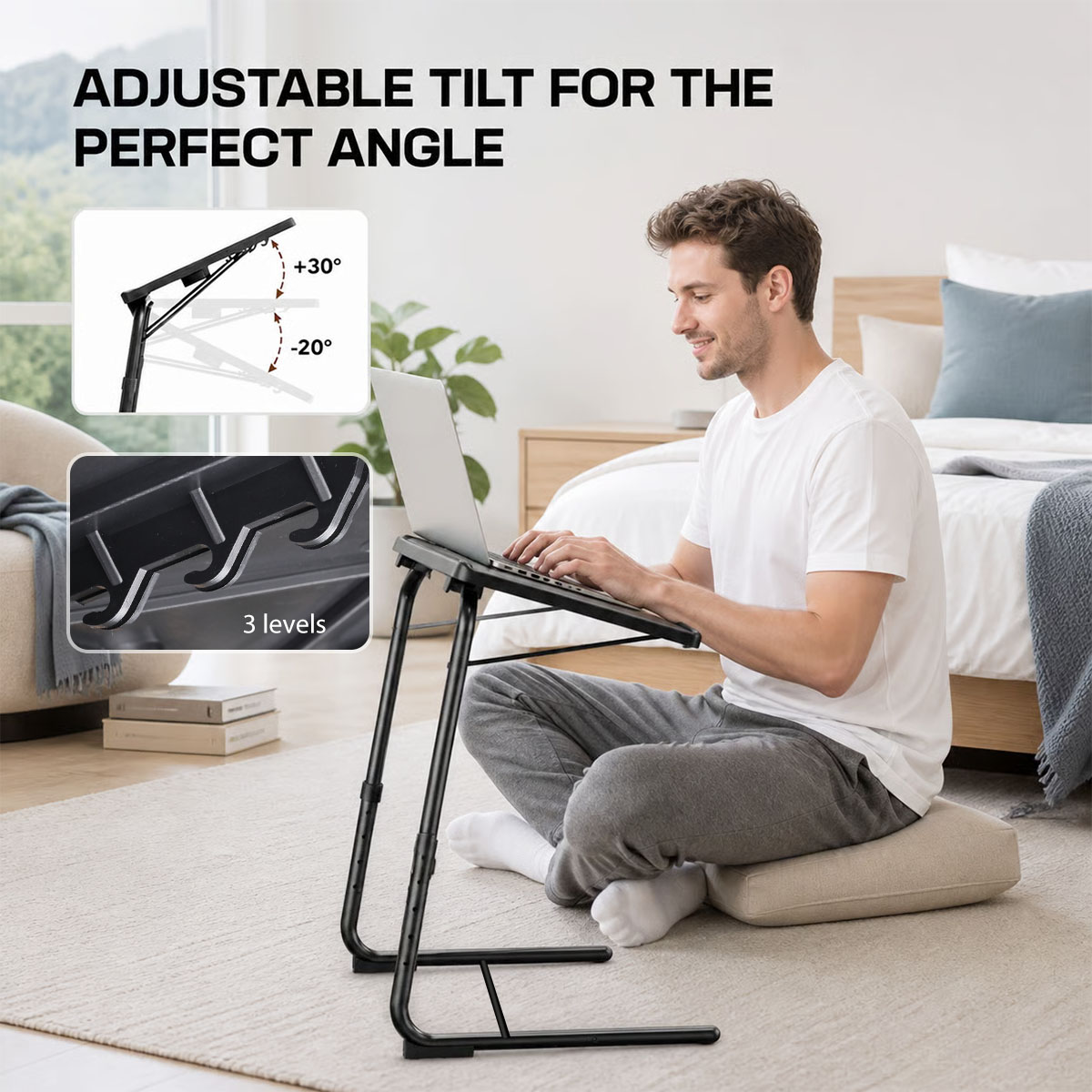 Adjustable Laptop Bed Table 6‑ - đánh giá và giá Desk Setup Maker
