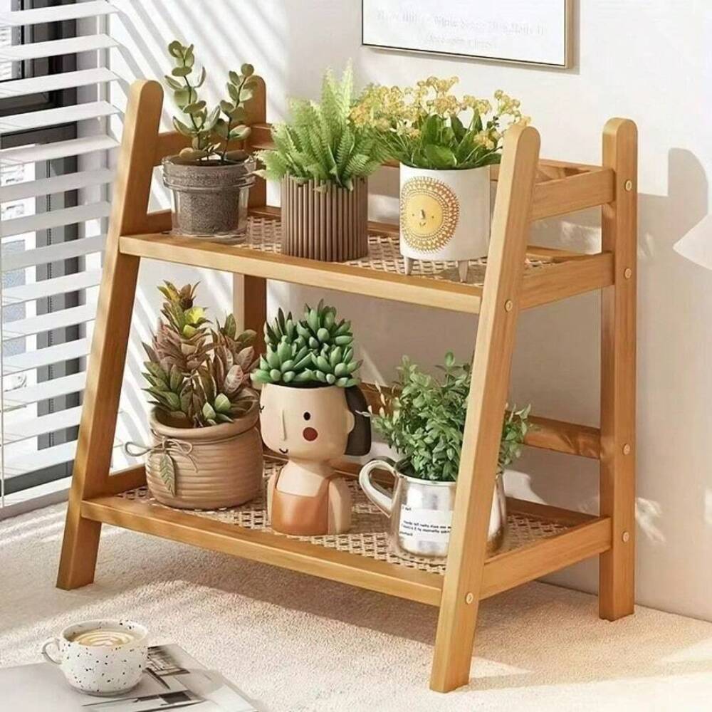 2-Tier Bamboo Countertop Stora - đánh giá và giá Desk Setup Shelves