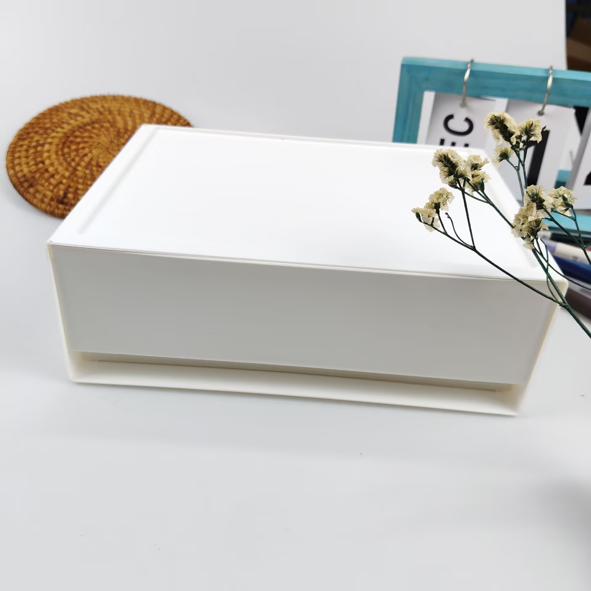 Desktop Storage Box, Drawer, C - đánh giá và giá Desk Setup Shelves