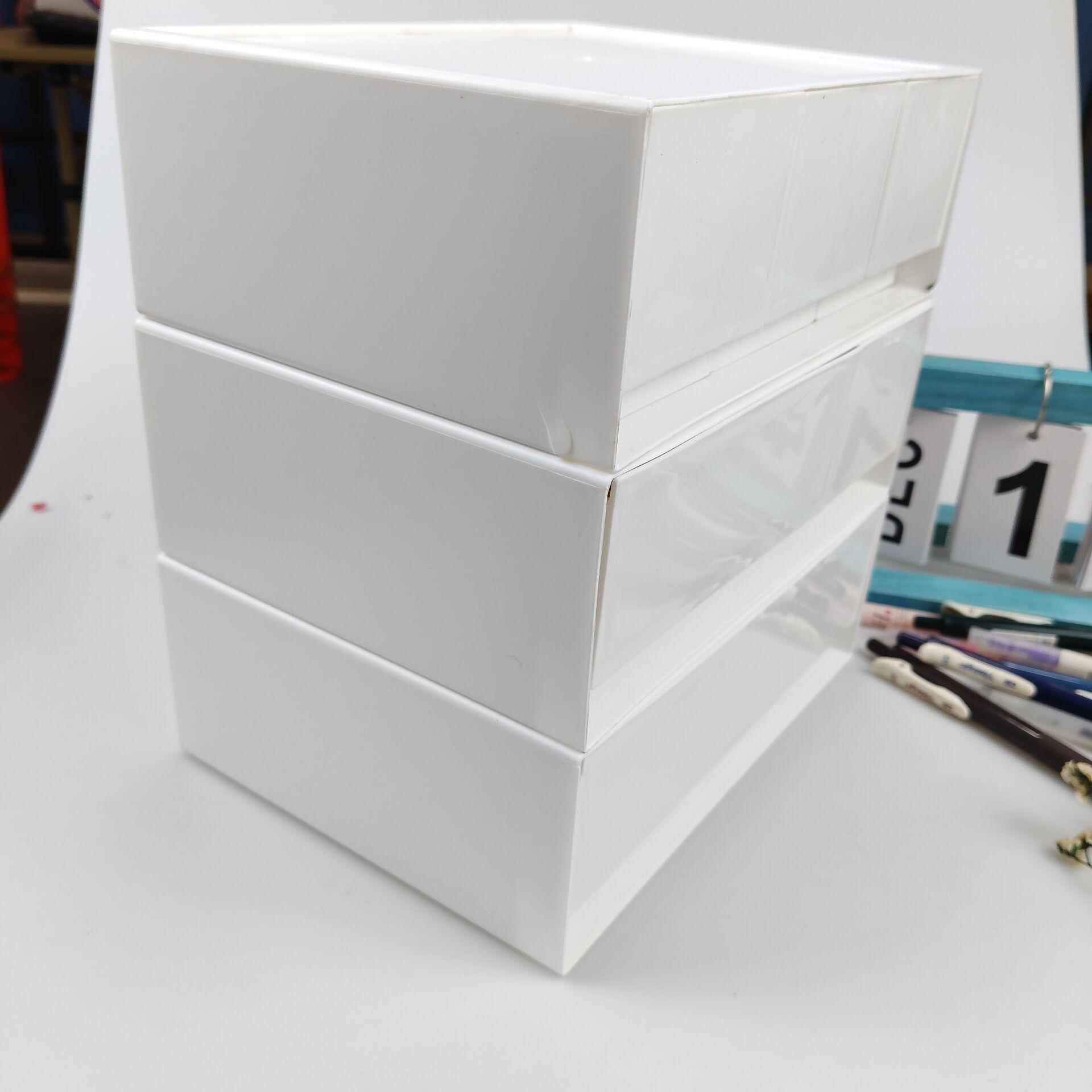 Desktop Storage Box, Drawer, C - đánh giá và giá Desk Setup Shelves