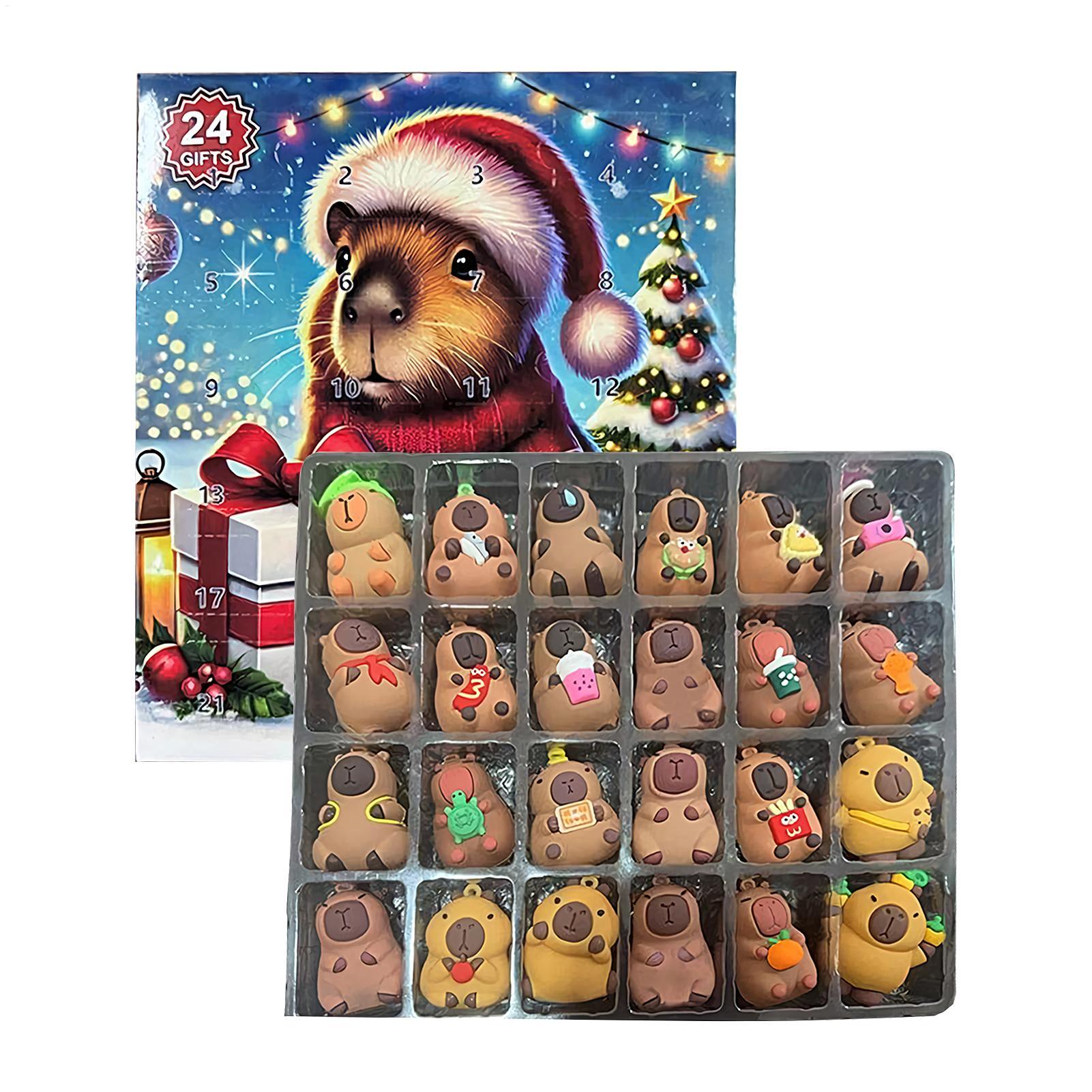 New Capybara Christmas Countdo - đánh giá và giá Desk Setup Shelves