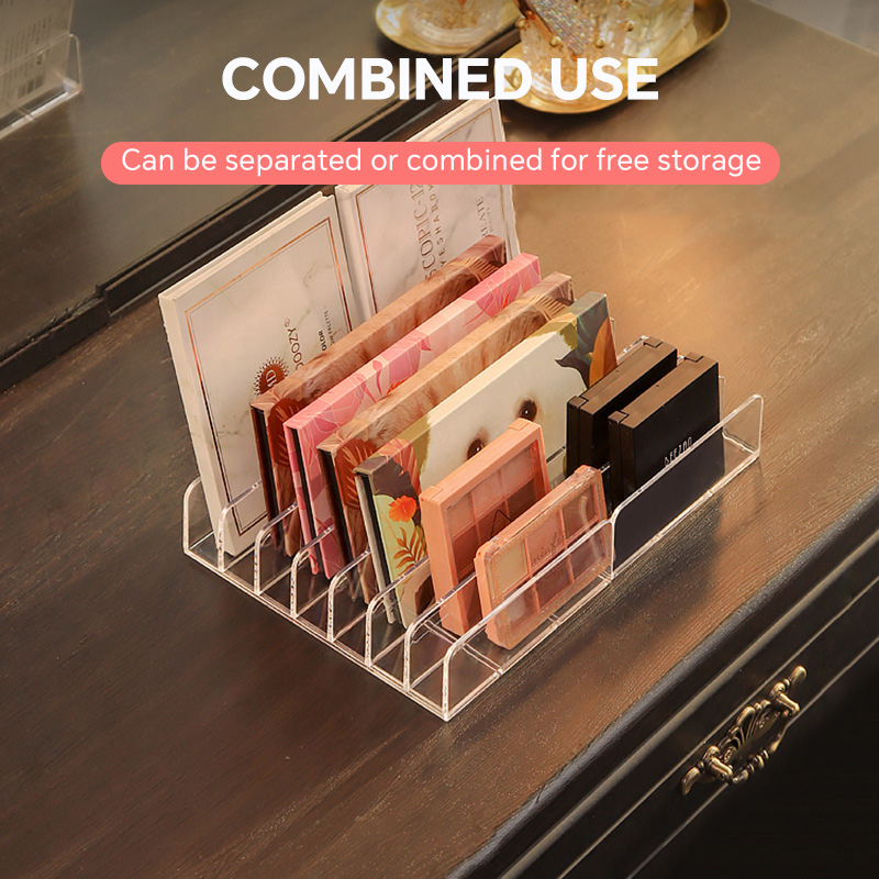 7 Grids Acrylic Table Cosmetic - đánh giá và giá Desk Setup Shelves