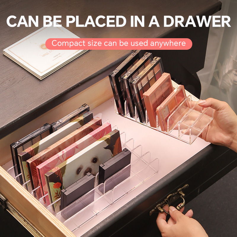 7 Grids Acrylic Table Cosmetic - đánh giá và giá Desk Setup Shelves