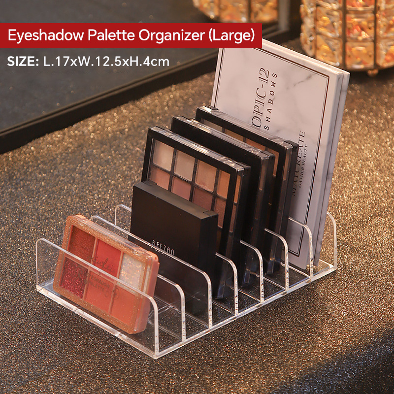 7 Grids Acrylic Table Cosmetic - đánh giá và giá Desk Setup Shelves