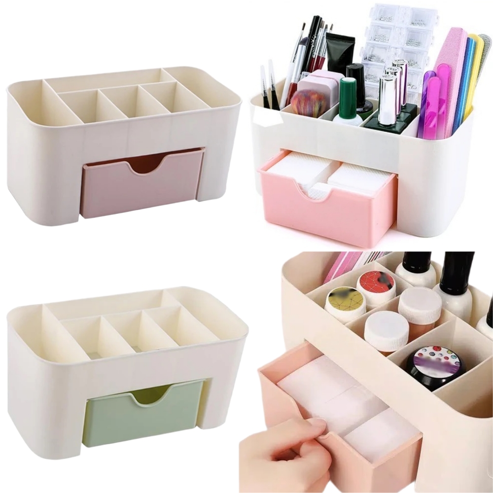 Nail Art Organizer Desktop Dra - đánh giá và giá Desk Setup Shelves