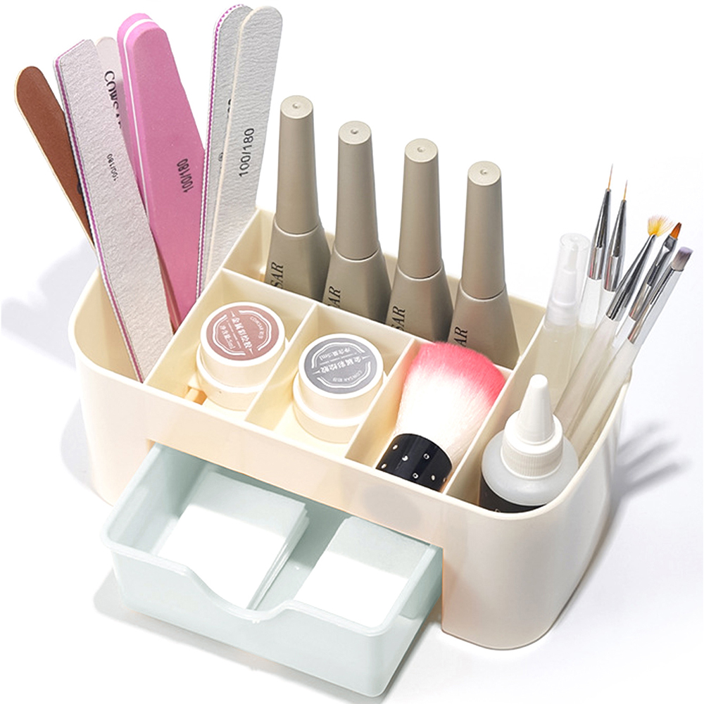 Nail Art Organizer Desktop Dra - đánh giá và giá Desk Setup Shelves