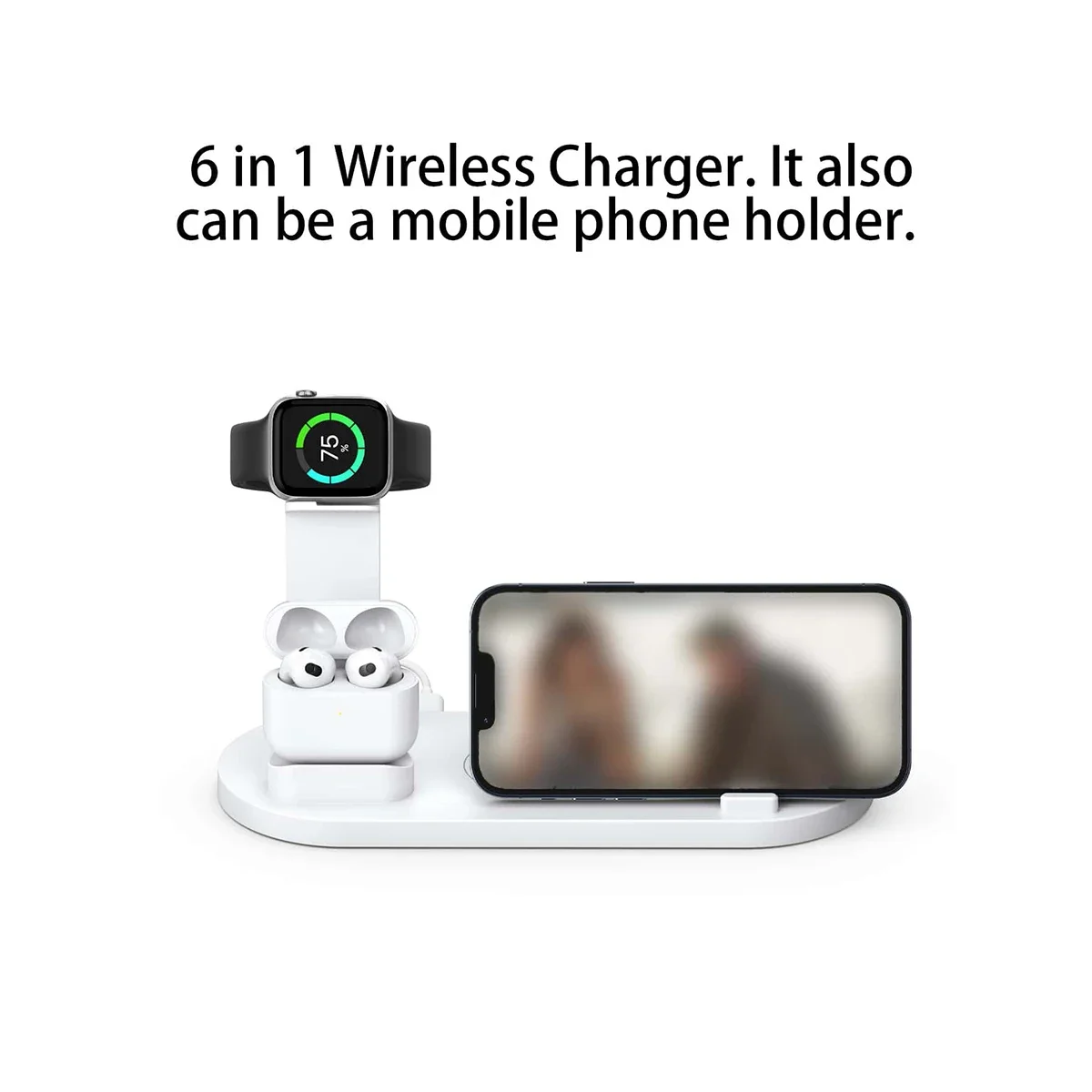 7 In 1 Wireless Charger Stand  - đánh giá và giá Desk Setup Apple
