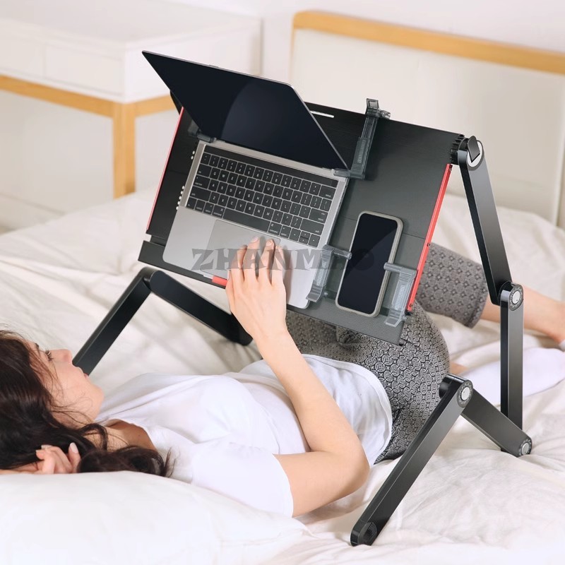 Lying Flat on The Bed, Laptop  - đánh giá và giá Desk Setup Maker